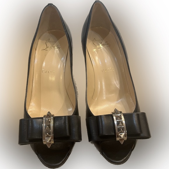 Christian Louboutin Couche Nodo Black Heels - Picture 2 of 3